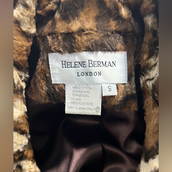 VTG Helene Berman,London,Animal Print Fur Jacket & Top,Excellent Condition, S - Picture 3 of 15